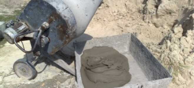 Сколько песка нужно на 1 куб бетона?